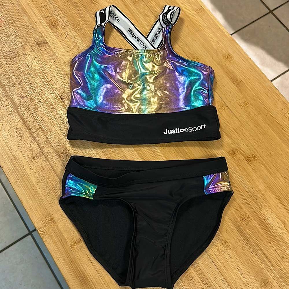 Justice girls swim suit